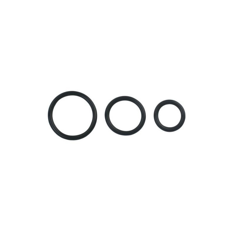Baile Lot de 3 cockrings noirs